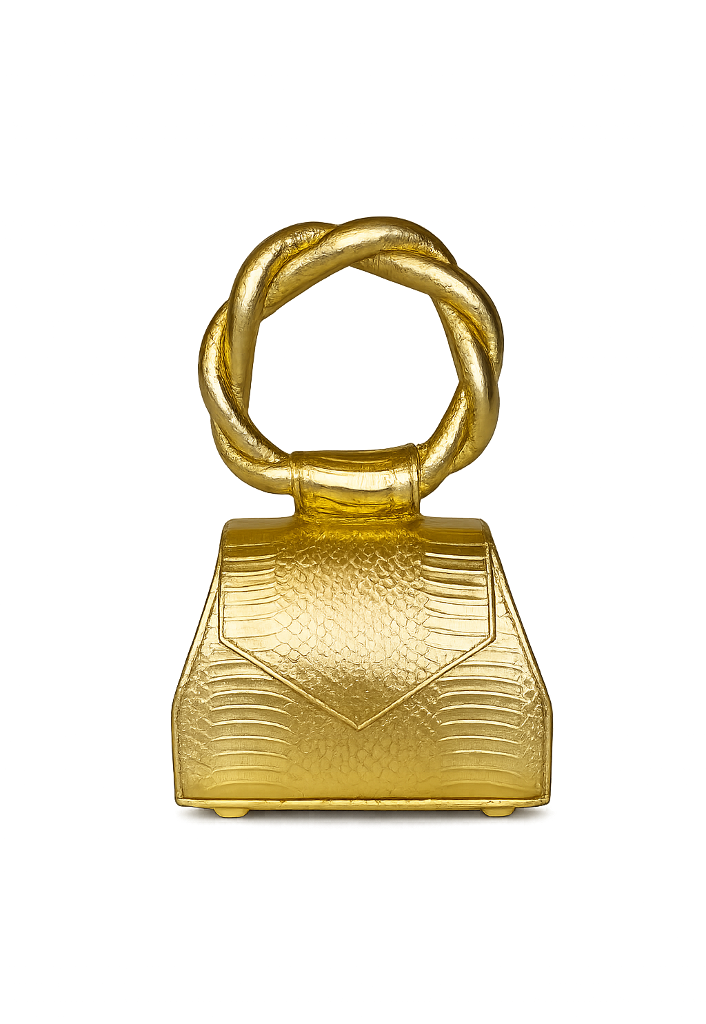 Gold Snake-Embossed Sisi Eko Mini