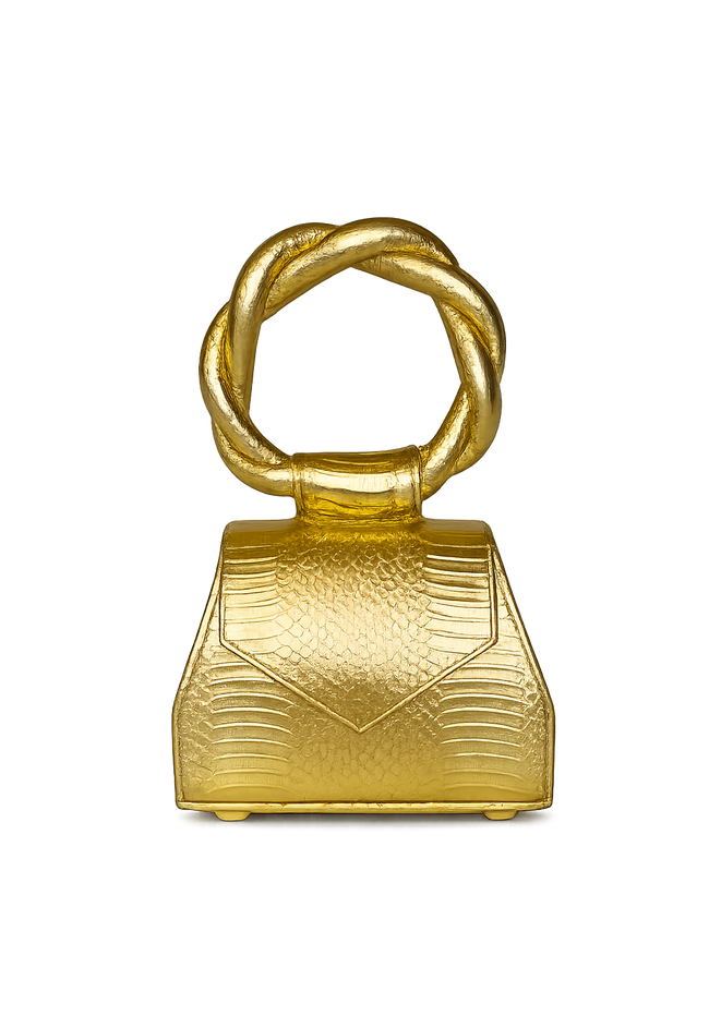 Gold Snake-Embossed Sisi Eko Mini
