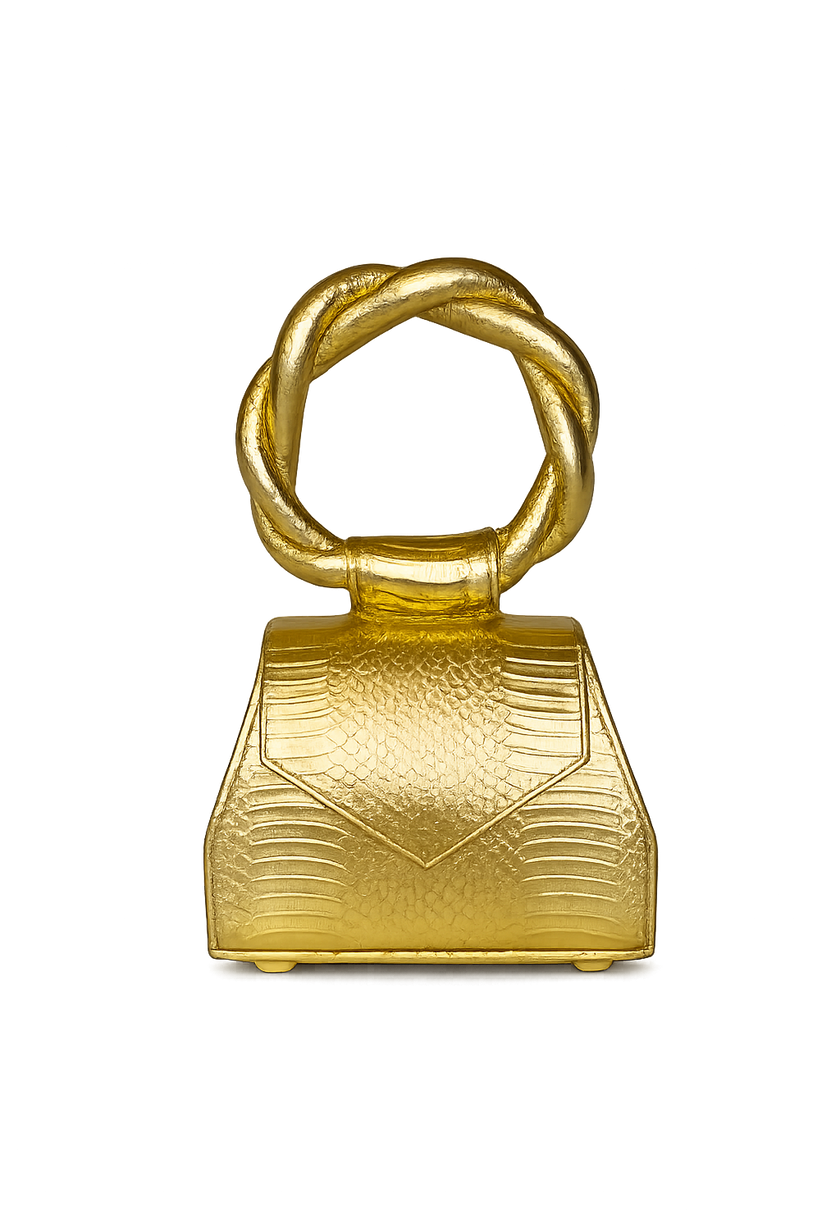 Gold Snake-Embossed Sisi Eko Mini