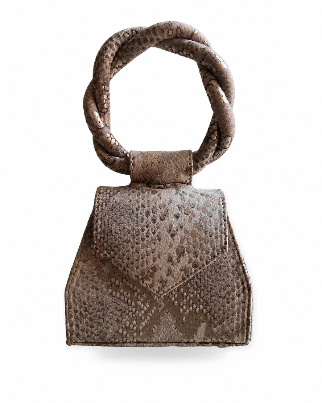 Gold and Beige Sisi Eko Mini Bag