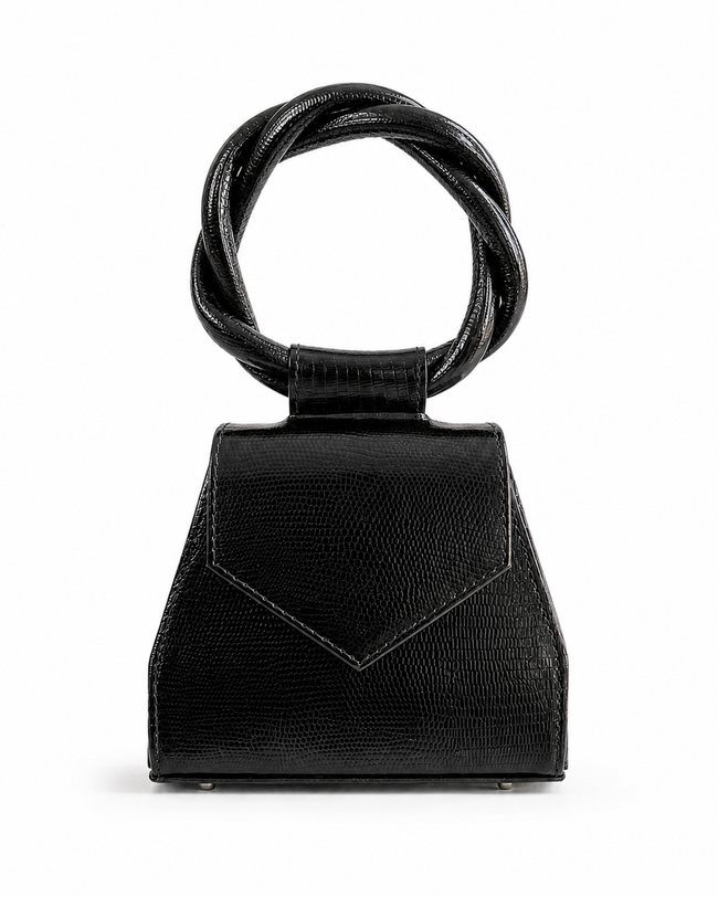 Black Patent Leather Sisi Eko Mini Bag