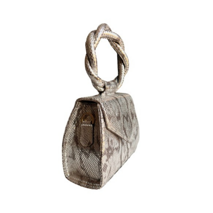 Silver Snakeskin Sisi Eko