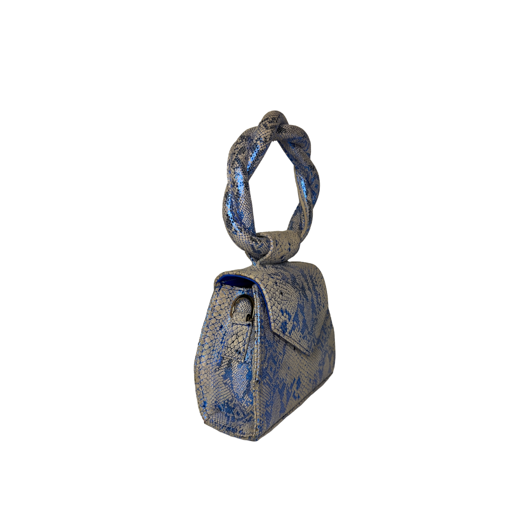Sisi Eko Mini Sapphire and Grey Bag