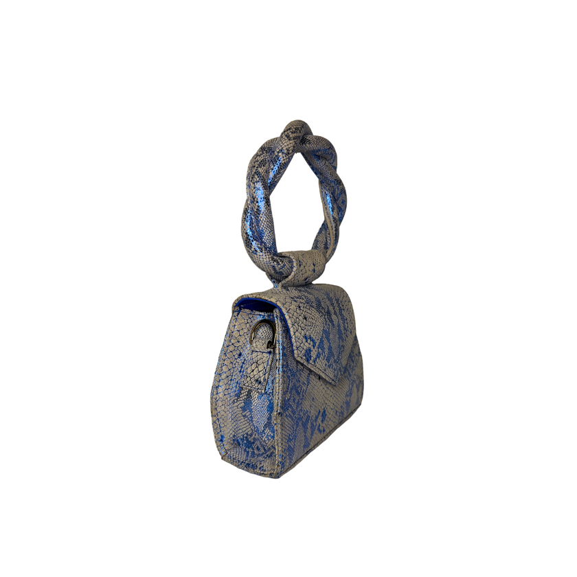 Sisi Eko Mini Sapphire and Grey Bag