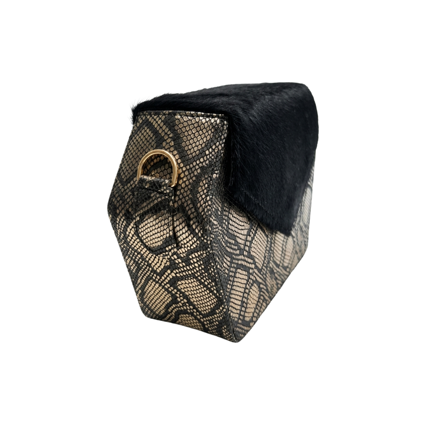 Black and Gold Two Tone Dara Bag
