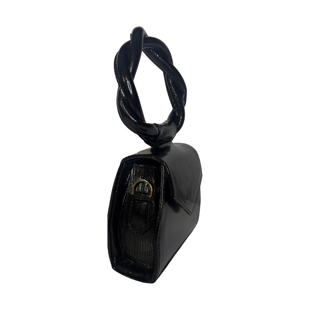 Black Patent Leather Sisi Eko Mini Bag